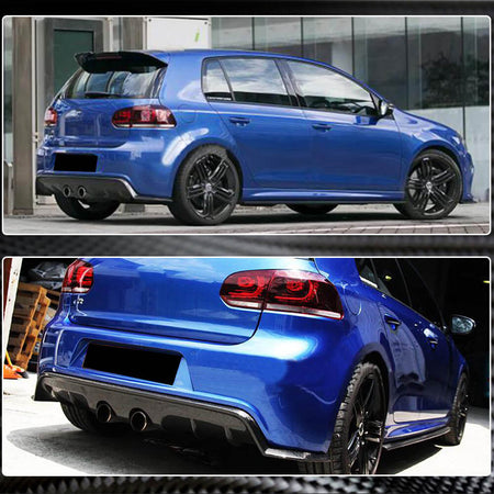 Volkswagen VW Golf 6 MK6 R R20 2010-2013 Rear Bumper Diffuser Carbon Fiber-Ahacarbon