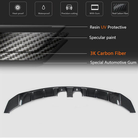Volkswagen VW Golf 6 MK6 R R20 2010-2013 Rear Bumper Diffuser Carbon Fiber-Ahacarbon