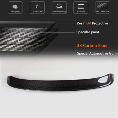 Volkswagen VW Golf 6 MK6 Standard 2010-2013 Rear Roof Spoiler Carbon Fiber/FRP-Ahacarbon