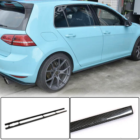 Volkswagen VW Golf 7.5 MK7.5 R R-Line 2017-2019 Side Skirts Carbon Fiber-Ahacarbon