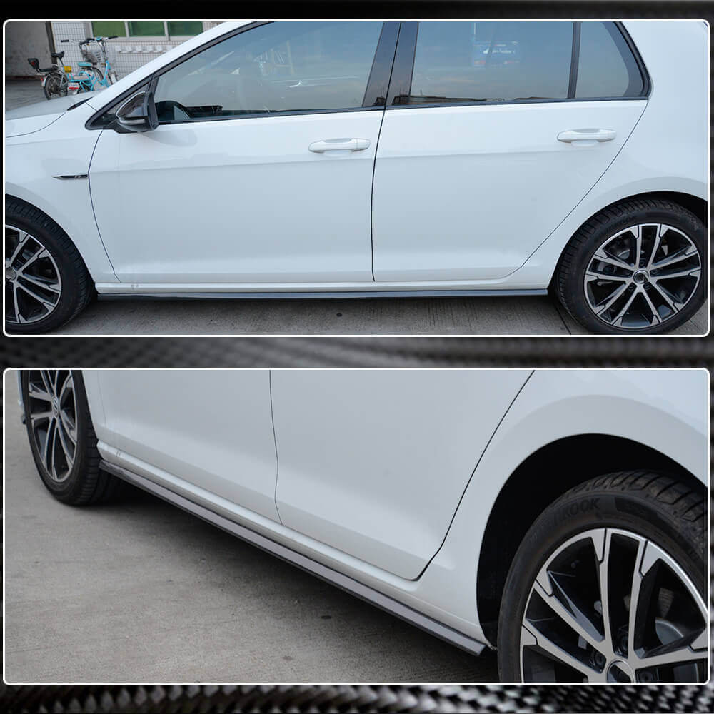 Volkswagen VW Golf 7.5 MK7.5 R R-Line 2017-2019 Side Skirts Carbon Fiber-Ahacarbon