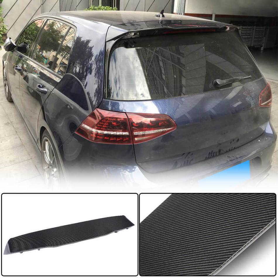 Volkswagen VW Golf 7 7.5 MK7 MK7.5 GTI R 2014-2019 Rear Roof Spoiler Carbon Fiber-Ahacarbon