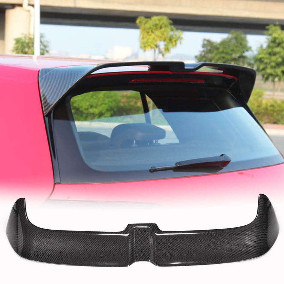 Volkswagen VW Golf 7 7.5 MK7 MK7.5 GTI R 2014-2019 Rear Roof Spoiler Carbon Fiber/ABS-Ahacarbon