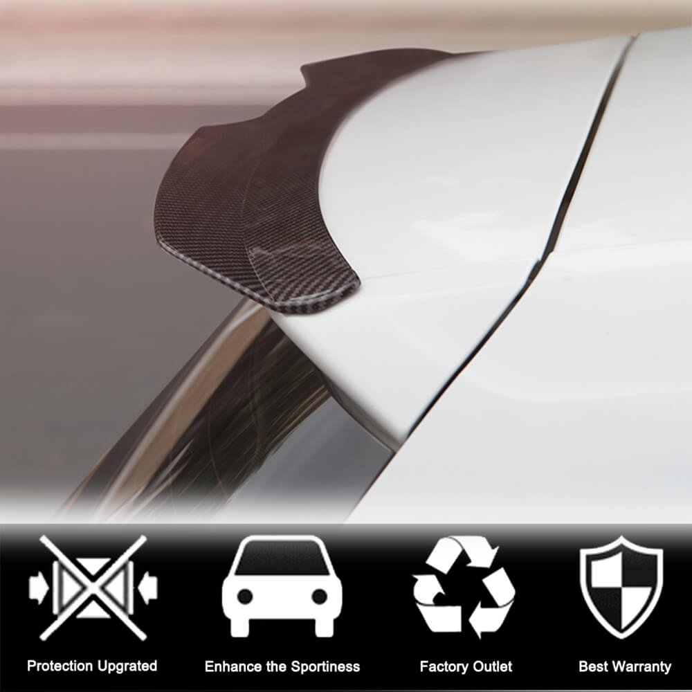 Volkswagen VW Golf 7 7.5 MK7 MK7.5 GTI R 2014-2019 Rear Roof Spoiler Carbon Fiber-Ahacarbon