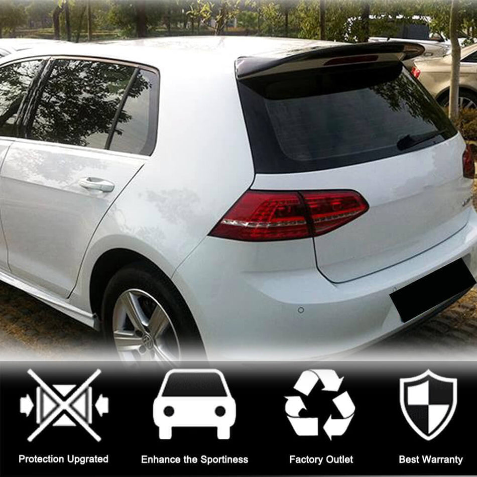 Volkswagen VW Golf 7 7.5 MK7 MK7.5 GTI R 2014-2019 Rear Roof Spoiler Carbon Fiber-Ahacarbon
