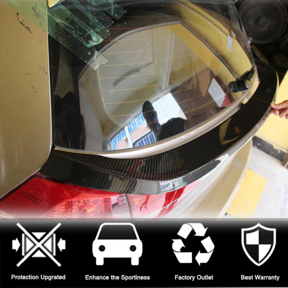 Volkswagen VW Golf 7 7.5 MK7 MK7.5 GTI R R-line 2014-2019 Rear Middle Spoiler Carbon Fiber-Ahacarbon