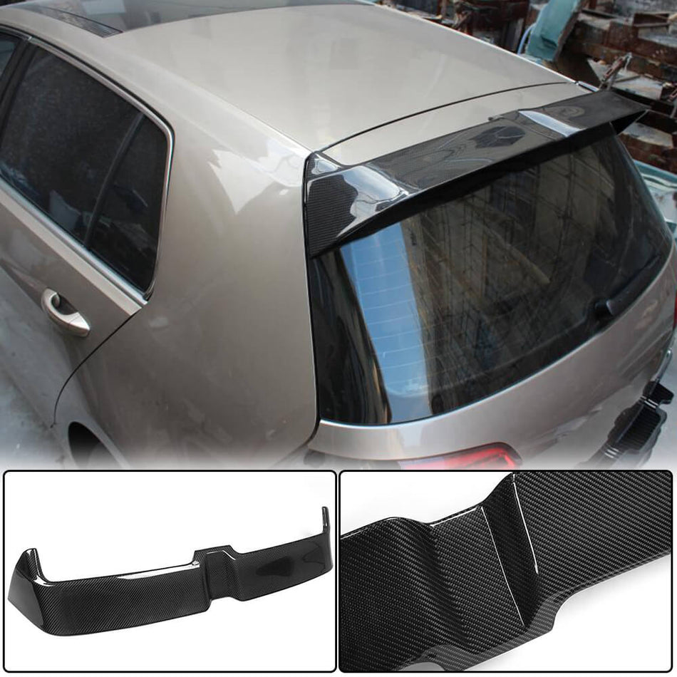 Volkswagen VW Golf 7 7.5 MK7 MK7.5 Standard R-Line 2014-2019 Rear Roof Spoiler Carbon Fiber-Ahacarbon