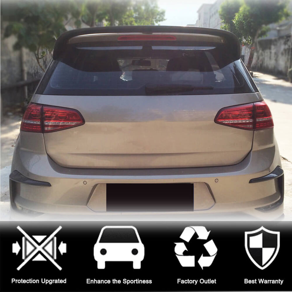 Volkswagen VW Golf 7 7.5 MK7 MK7.5 Standard/R-Line 2014-2019 Rear Roof Spoiler Carbon Fiber-Ahacarbon