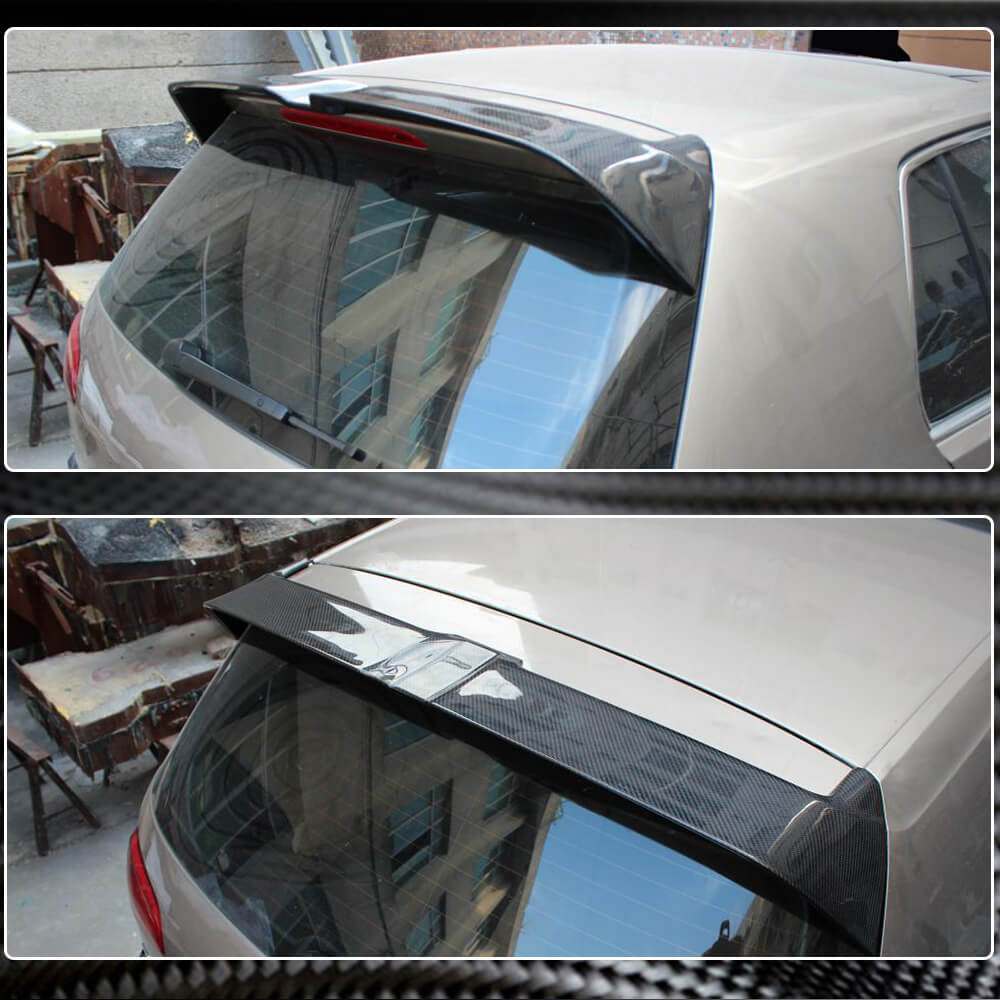 Volkswagen VW Golf 7 7.5 MK7 MK7.5 Standard R-Line 2014-2019 Rear Roof Spoiler Carbon Fiber-Ahacarbon