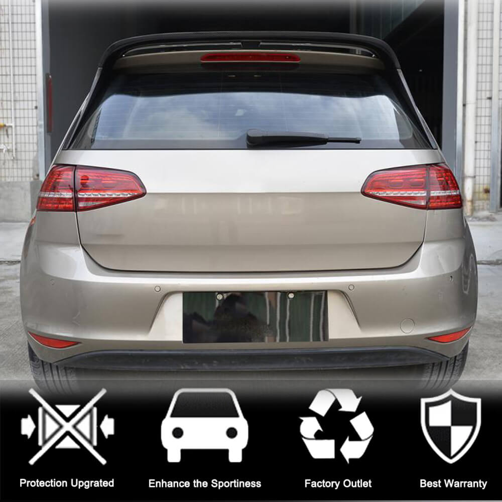 Volkswagen VW Golf 7 7.5 MK7 MK7.5 Standard/R-Line 2014-2019 Rear Roof Spoiler Carbon Fiber-Ahacarbon