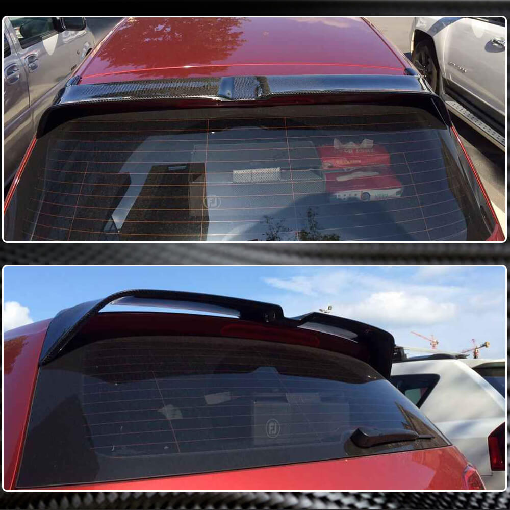 Volkswagen VW Golf 7 7.5 MK7 MK7.5 Standard R-Line 2014-2019 Rear Roof Spoiler Carbon Fiber-Ahacarbon