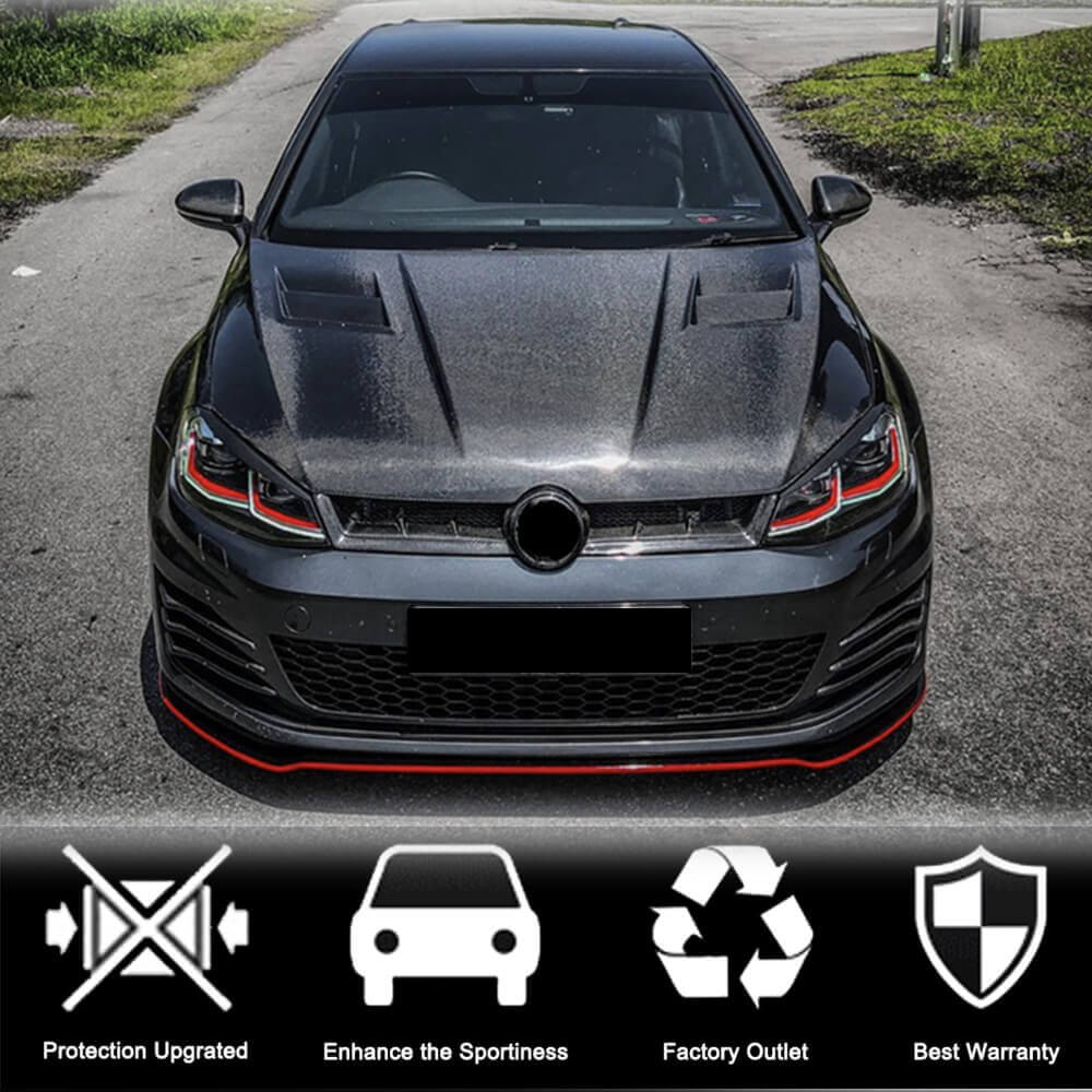 Volkswagen VW Golf 7 MK7 TSI GTI R R-line 2014-2017 Front Grille Dry Carbon Fiber-Ahacarbon