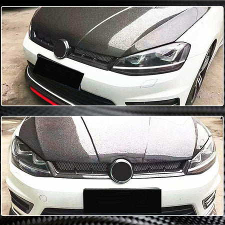 Volkswagen VW Golf 7 MK7 TSI GTI R R-line 2014-2017 Front Grille Dry Carbon Fiber-Ahacarbon