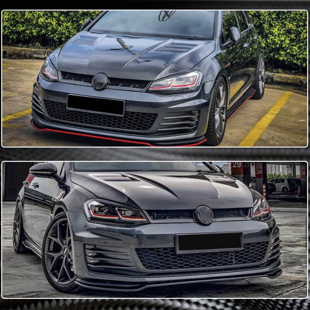 Volkswagen VW Golf 7 MK7 TSI GTI R R-line 2014-2017 Front Grille Dry Carbon Fiber-Ahacarbon