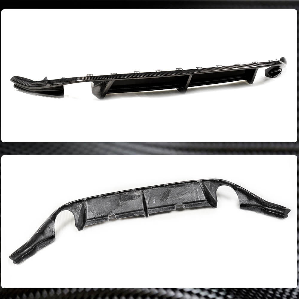Volkswagen VW Golf 7 MK7 Standard/GTI 2014-2016 Rear Bumper Diffuser Carbon Fiber-Ahacarbon