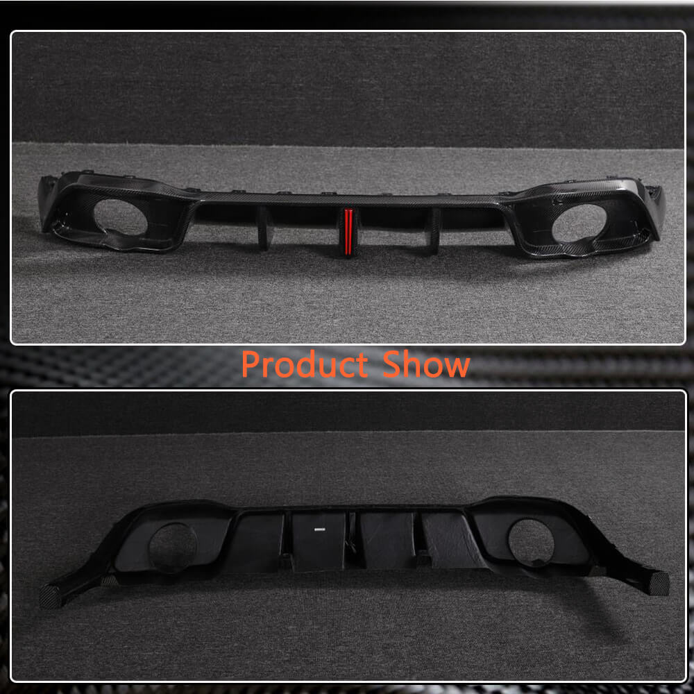 Volkswagen VW Golf 8 MK8 GTI 21+ Rear Bumper Diffuser Carbon Fiber-Ahacarbon
