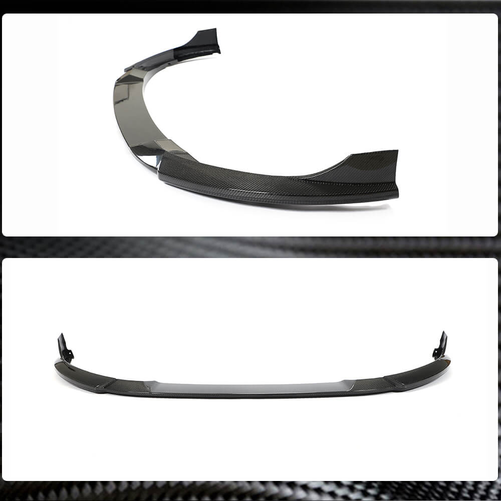 Volkswagen VW Golf 8 MK8 GTI 2021UP Front Bumper Lip Carbon Fiber-Ahacarbon