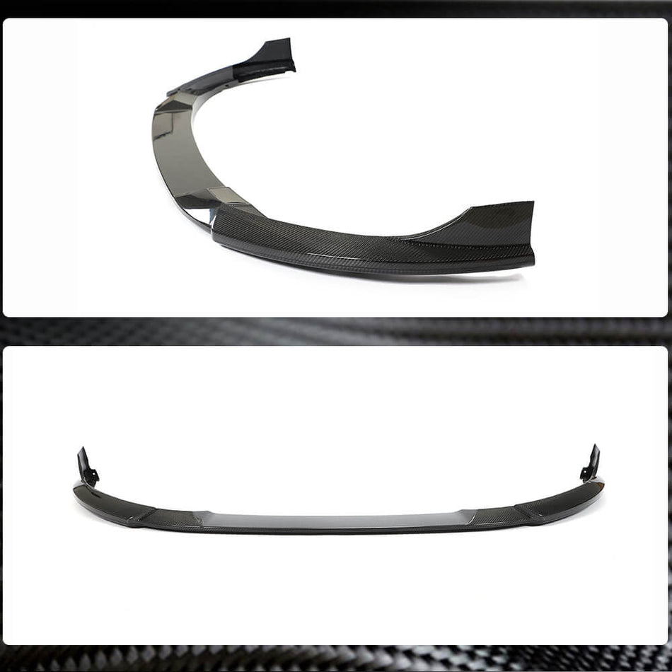 Volkswagen VW Golf 8 MK8 GTI 2021UP Front Bumper Lip Carbon Fiber-Ahacarbon
