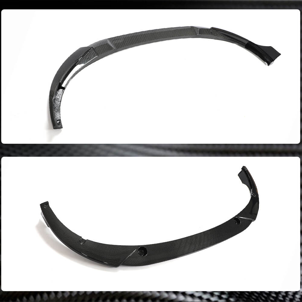 Volkswagen VW Golf 8 MK8 GTI 2021UP Front Bumper Lip Carbon Fiber-Ahacarbon