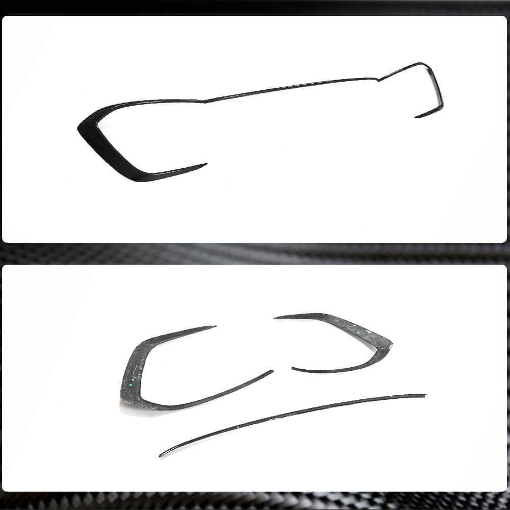 Volkswagen VW Golf 8 MK8 GTI 2021UP Front Bumper Vents Dry Carbon Fiber-Ahacarbon
