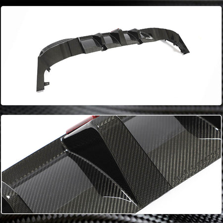 Volkswagen VW Golf 8 MK8 GTI Rear Bumper Diffuser Dry Carbon Fiber-Ahacarbon