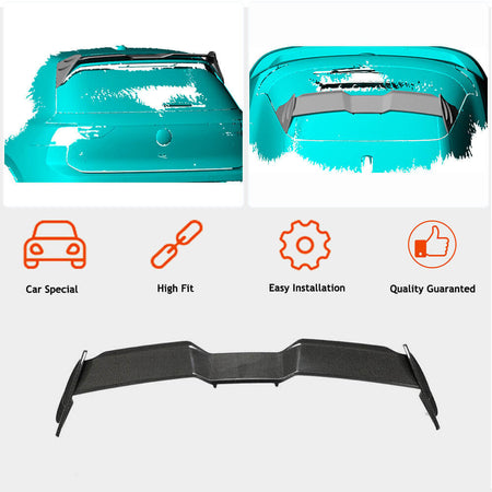 Volkswagen VW Golf 8 MK8 GTI R 2021UP Rear Roof Spoiler Carbon Fiber-Ahacarbon