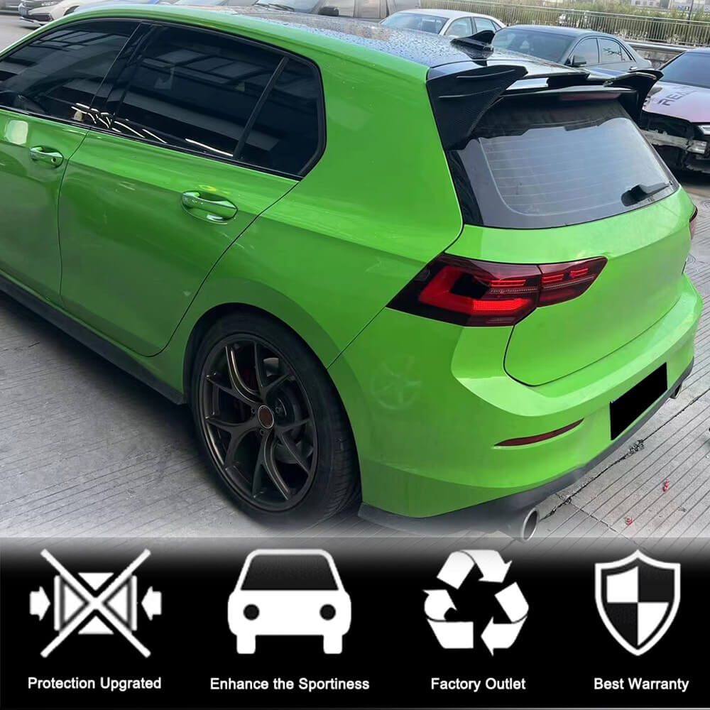 Volkswagen VW Golf 8 MK8 GTI R 2021UP Rear Roof Spoiler Carbon Fiber-Ahacarbon
