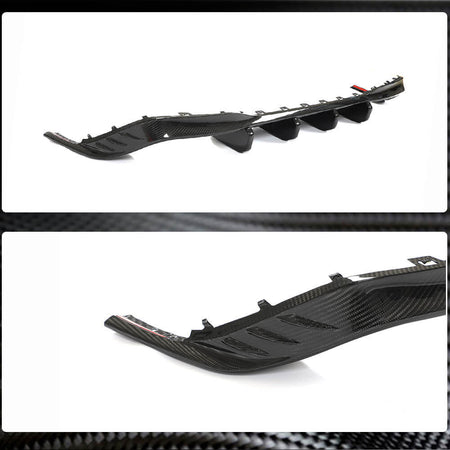 Volkswagen VW Golf 8 MK8 R 2021+ Rear Bumper Diffuser Dry Carbon Fiber-Ahacarbon