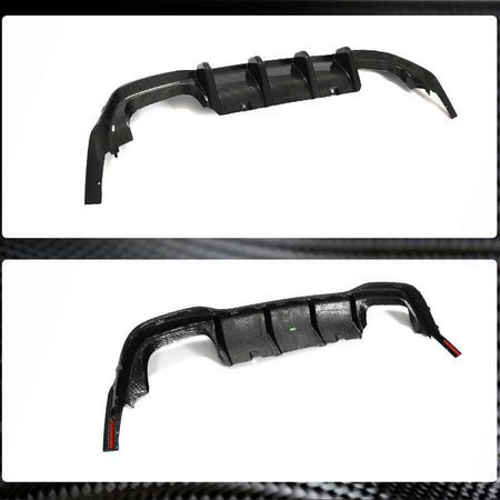 Volkswagen VW Golf 8 MK8 R 2021+ Rear Bumper Diffuser Dry Carbon Fiber-Ahacarbon
