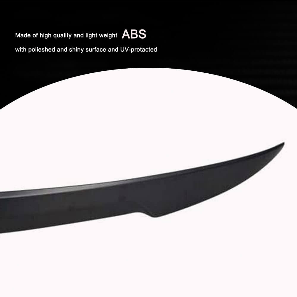 Volkswagen VW Jetta Sedan 2012-2018 Rear Trunk Spoiler Glossy black ABS-Ahacarbon