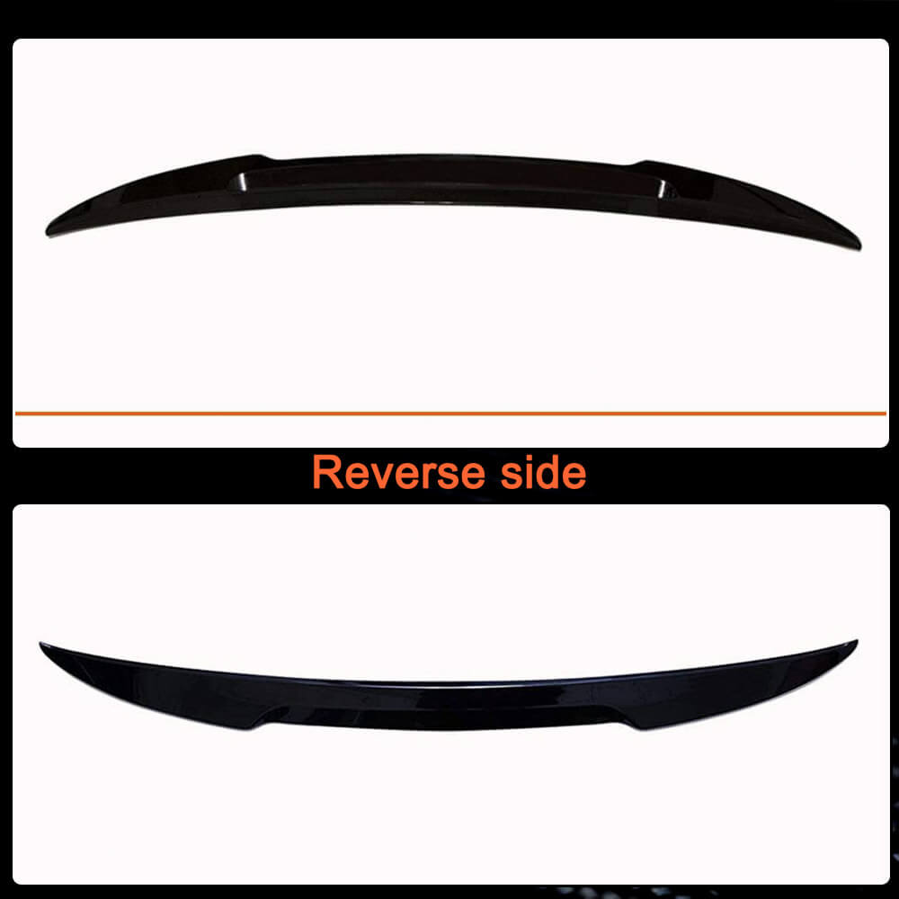 Volkswagen VW Jetta Sedan 2012-2018 Rear Trunk Spoiler Glossy black ABS-Ahacarbon