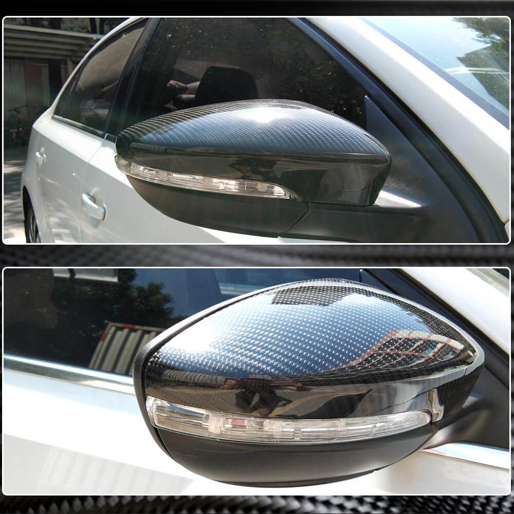 Volkswagen VW Passat CC Jetta Scirocco Beetle Mirror Covers Carbon Fiber-Ahacarbon