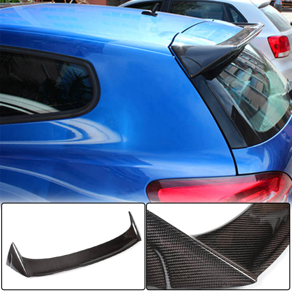 Volkswagen VW Scirocco Non-R Pre-facelift 2008-2014 Rear Roof Spoiler Carbon Fiber-Ahacarbon