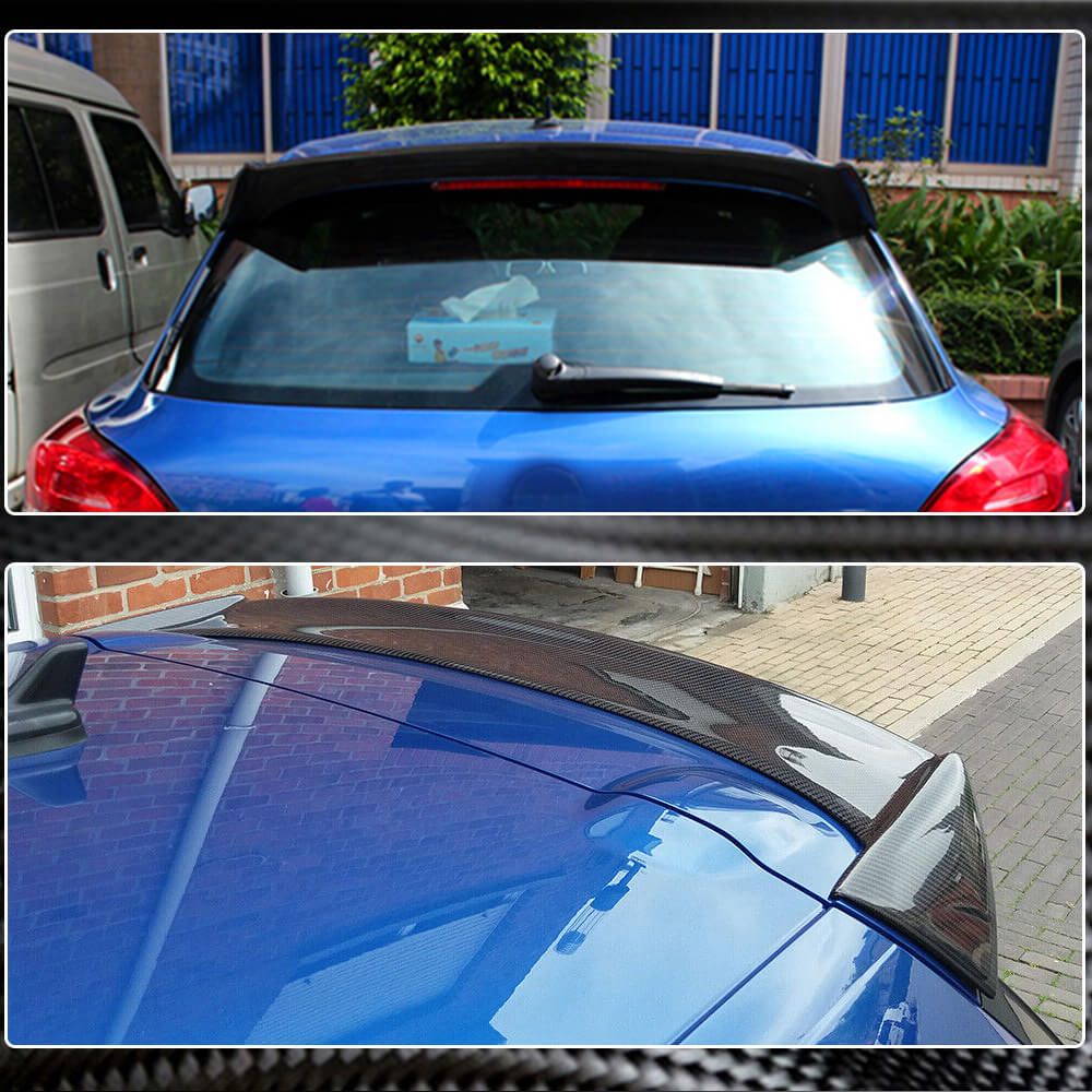 Volkswagen VW Scirocco Non-R Pre-facelift 2008-2014 Rear Roof Spoiler Carbon Fiber-Ahacarbon
