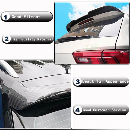 Volkswagen VW Tiguan MK2 Standard 2017-2019 Rear Trunk Spoiler Carbon Fiber-Ahacarbon