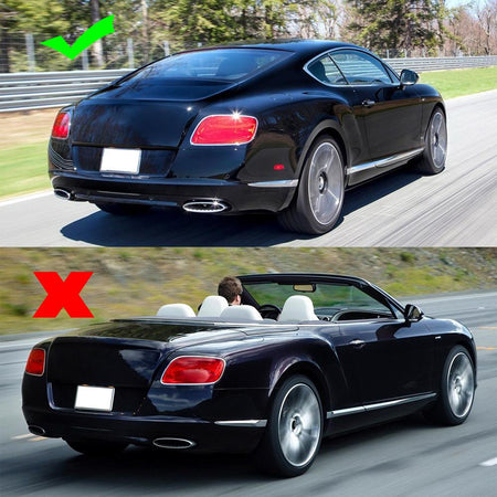 Bentley Continental GT W12/V8 2nd Gen Coupe 2012-2017 Rear Middle Window Spoiler Carbon Fiber-Ahacarbon