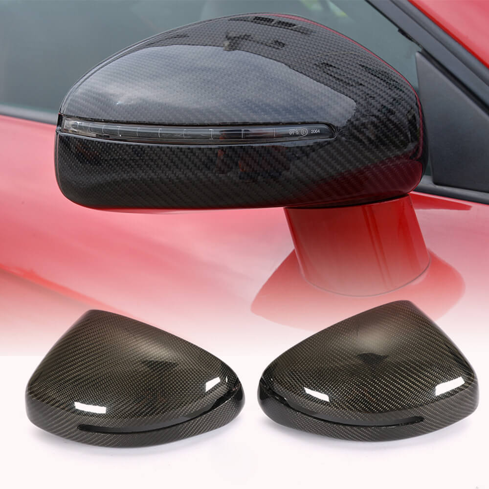 Audi TT TTS TTRS MK2 2008-2014 R8 2007-2011 Mirror Covers Replacement Style Carbon Fiber-Ahacarbon