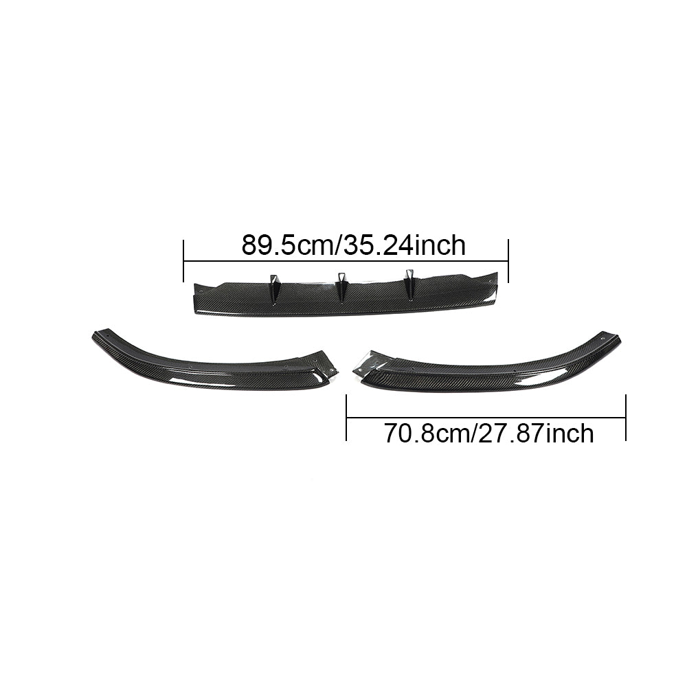 Audi S5 A5 Sline B8.5 Facelift 2012-2016 Front Bumper Lip Carbon Fiber-Ahacarbon