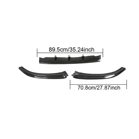 Audi S5 A5 Sline B8.5 Facelift 2012-2016 Front Bumper Lip Carbon Fiber-Ahacarbon